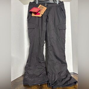 PWDR ROOM Black Ski Snowboard Pants Women's Sz M Outerwear Insulated Waterproof